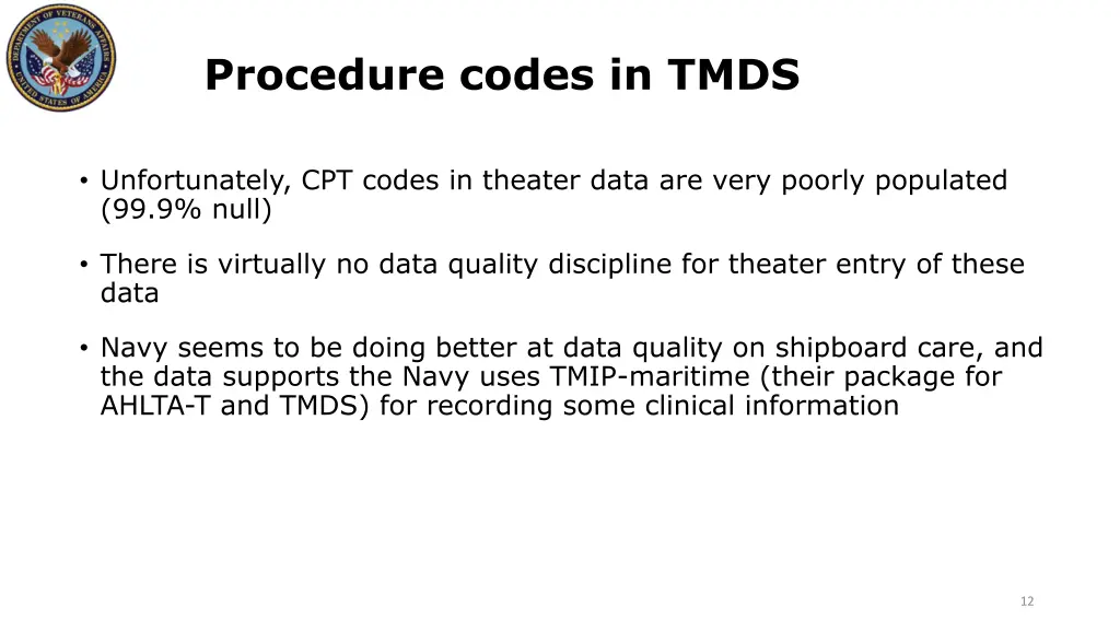 procedure codes in tmds