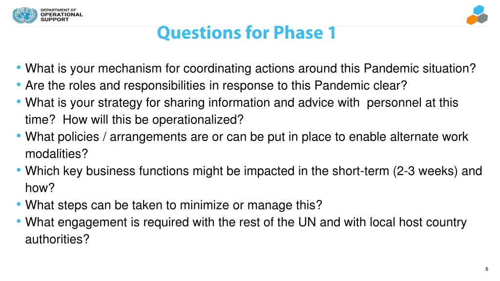 what is your mechanism for coordinating actions