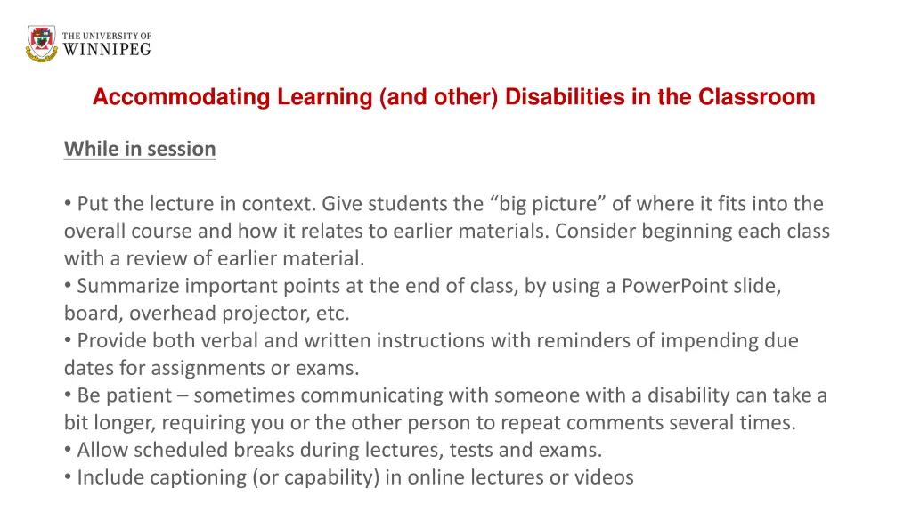 accommodating learning and other disabilities 3