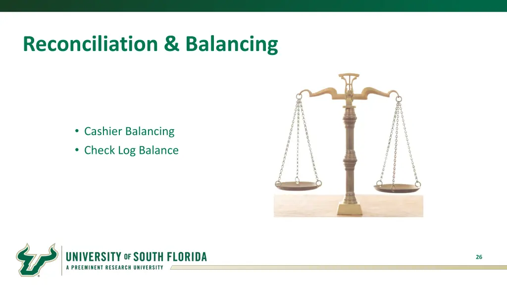 reconciliation balancing