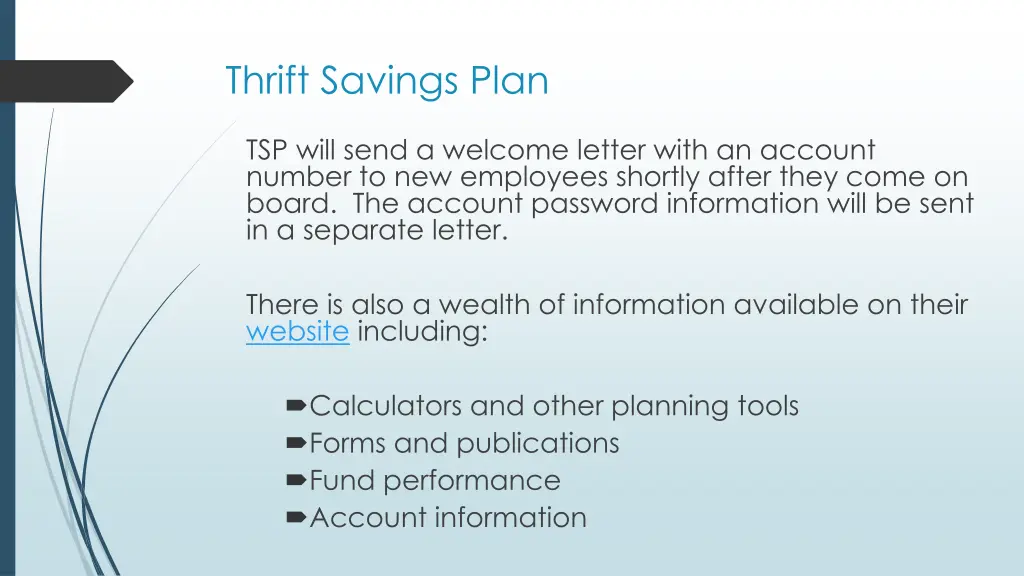 thrift savings plan 1