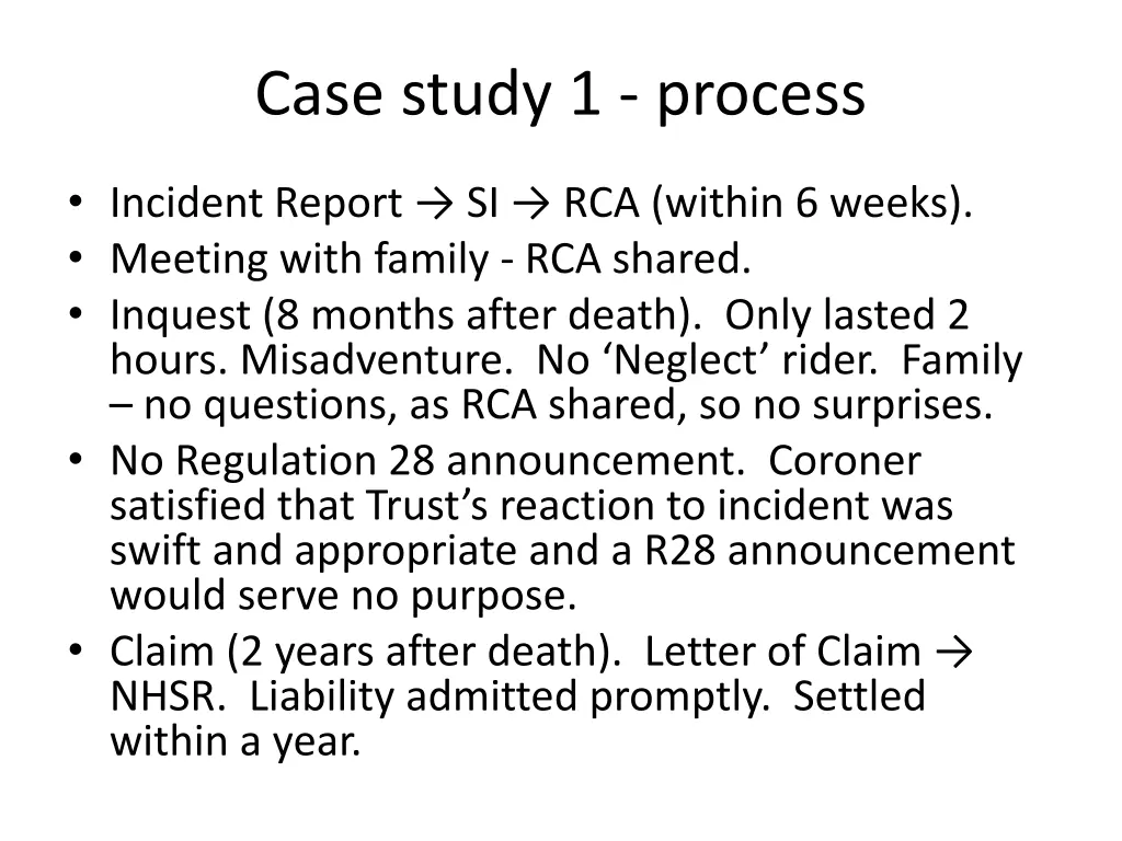 case study 1 process