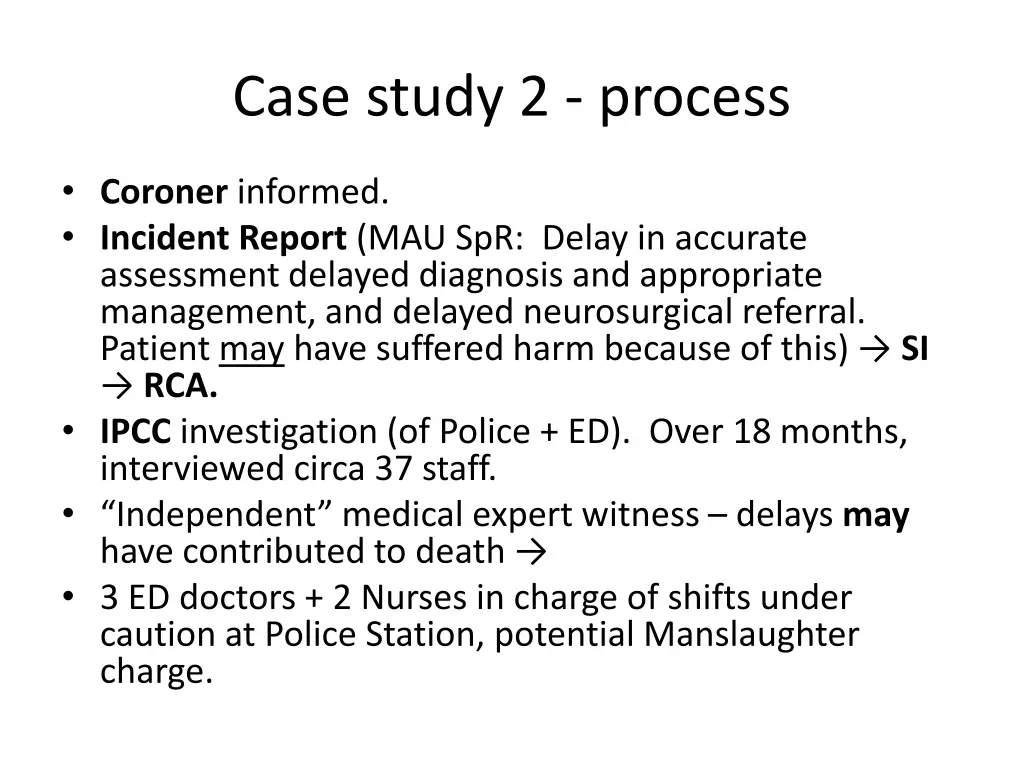 case study 2 process