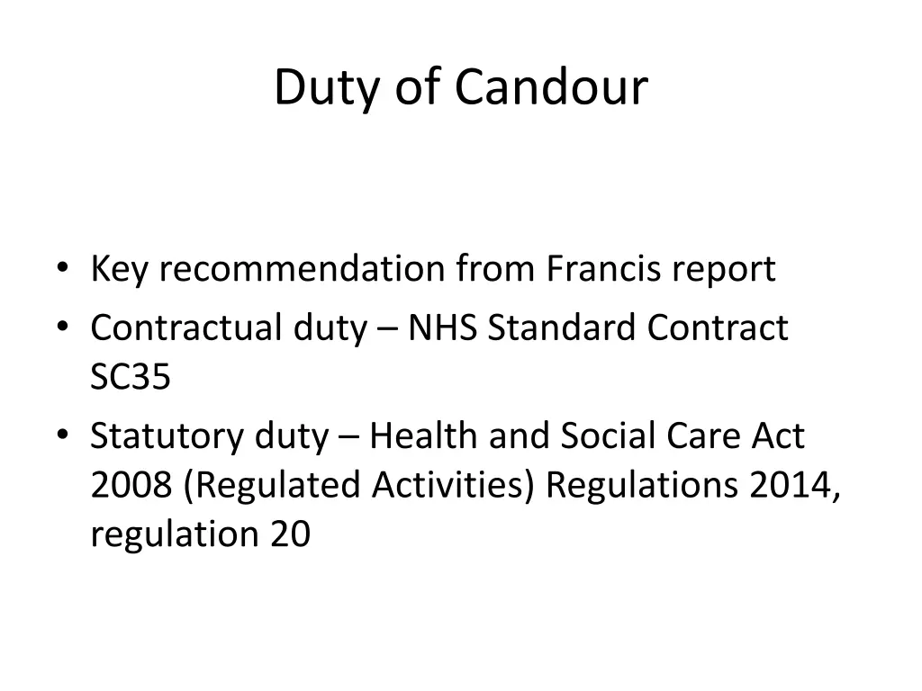 duty of candour