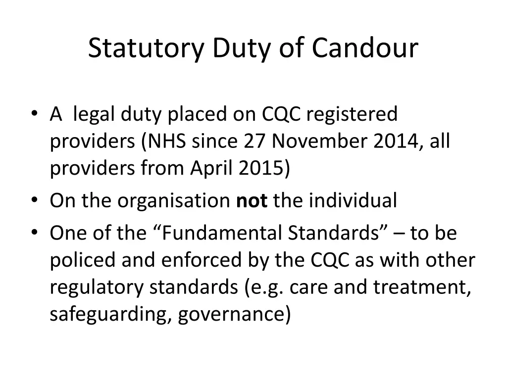 statutory duty of candour