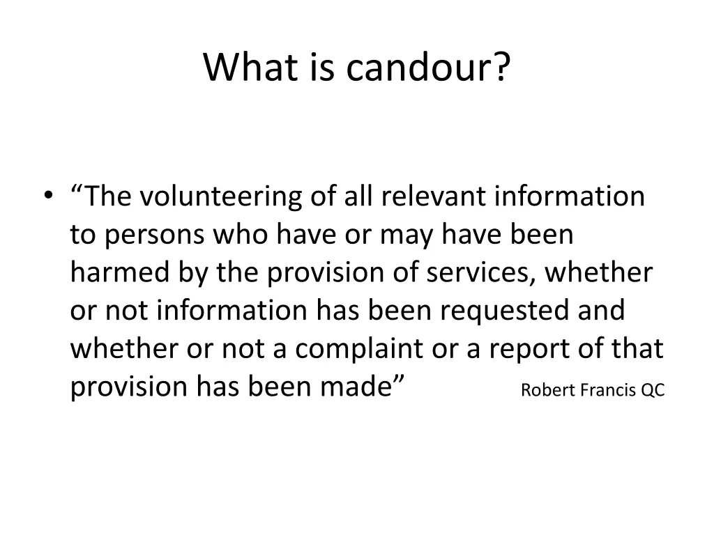 what is candour