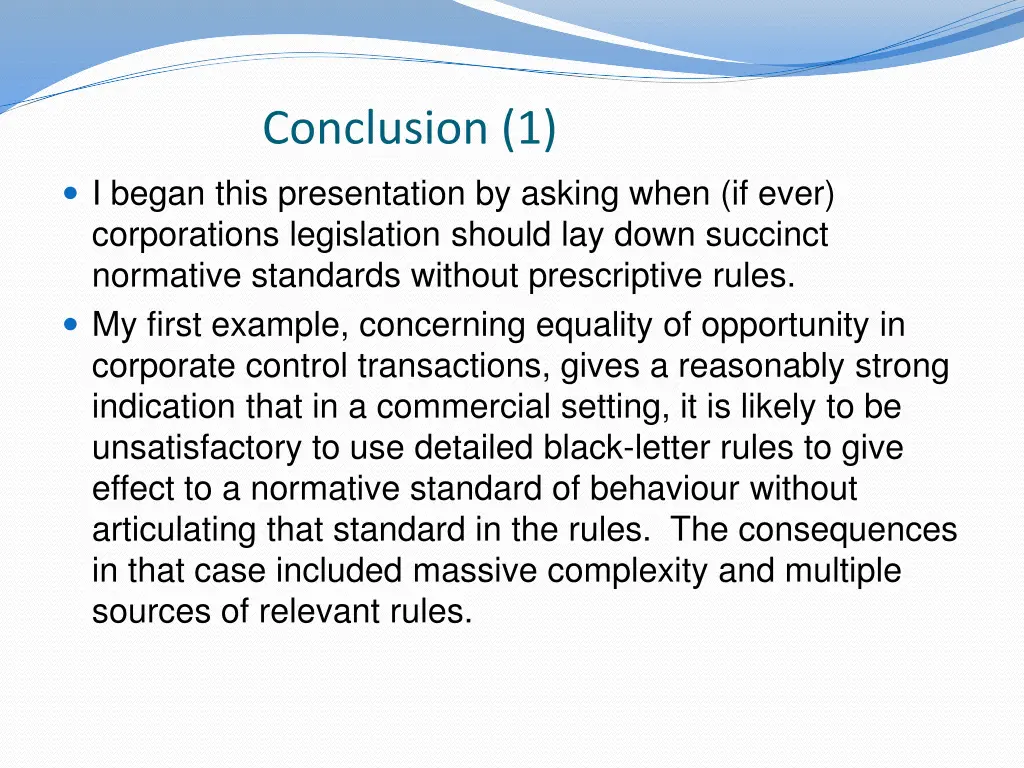 conclusion 1