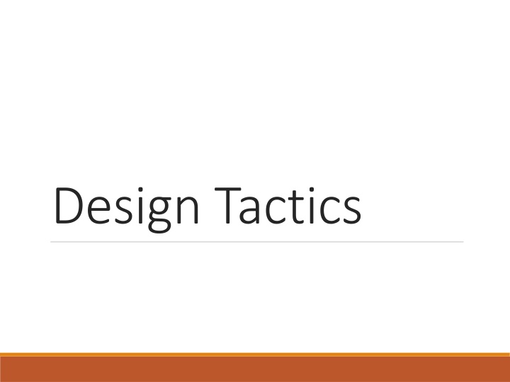 design tactics