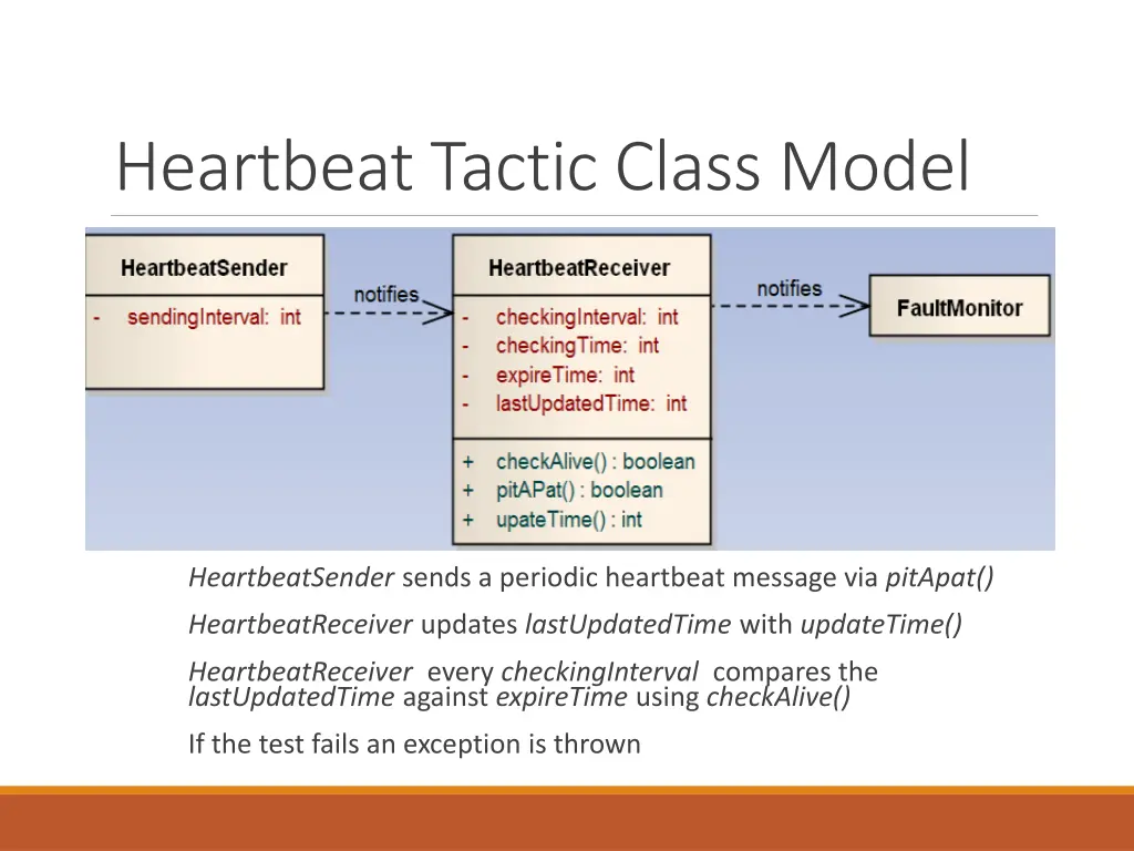 heartbeat tactic class model