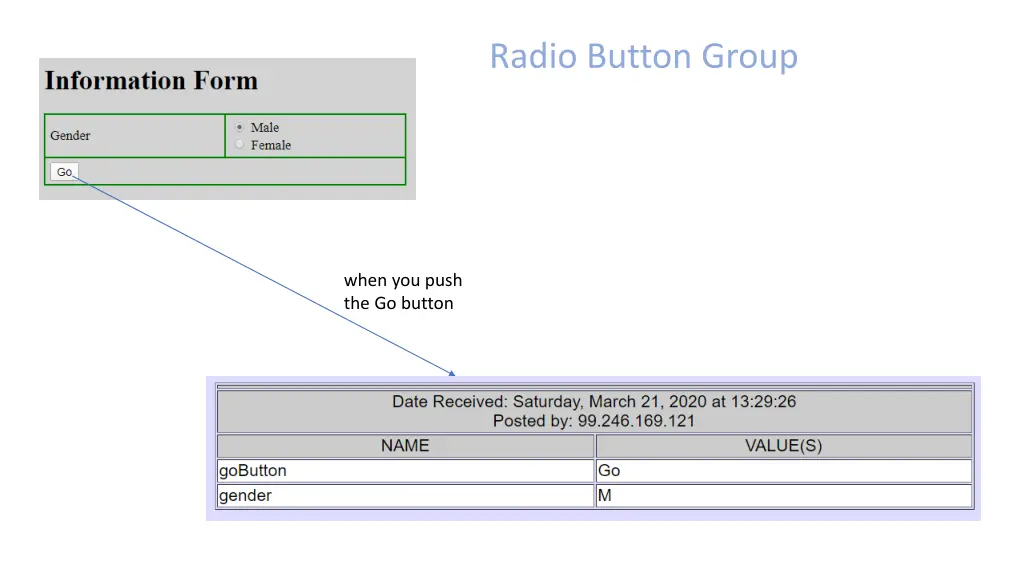 radio button group