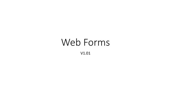 web forms