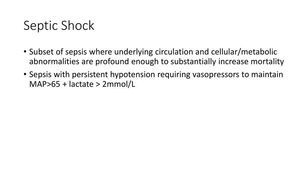 septic shock