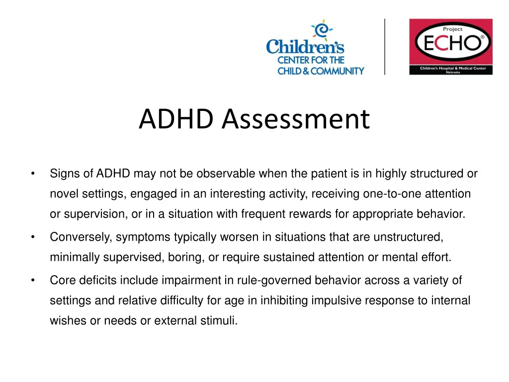 adhd assessment