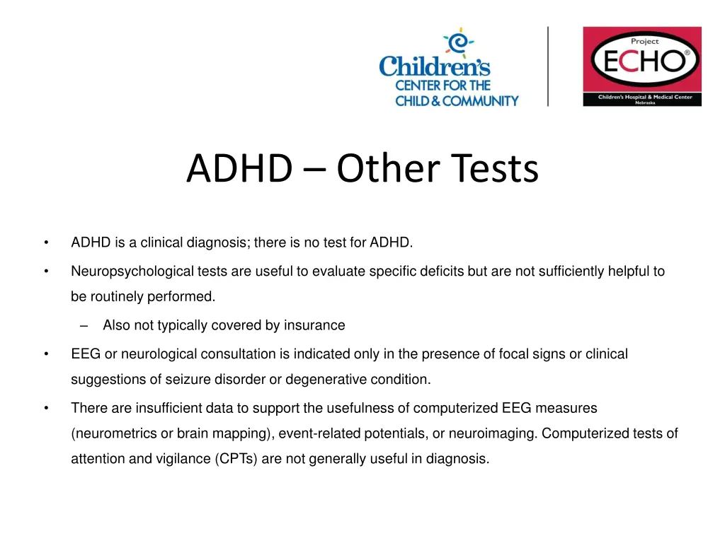 adhd other tests