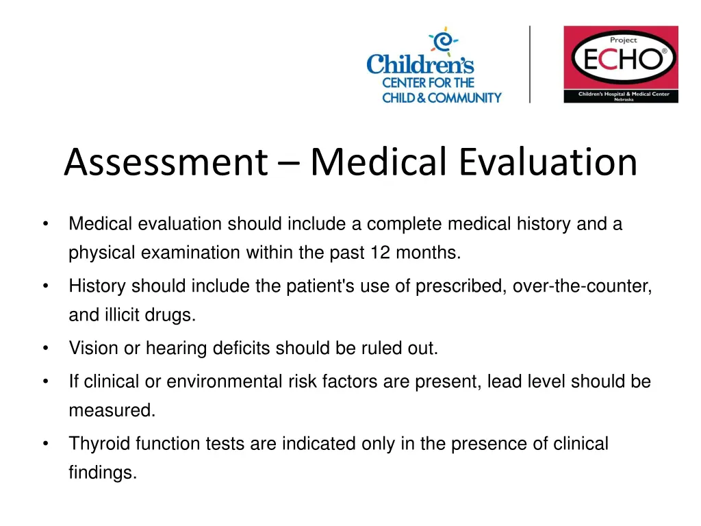 assessment medical evaluation