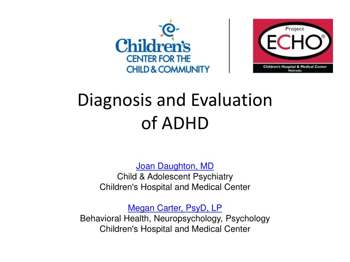 diagnosis and evaluation of adhd