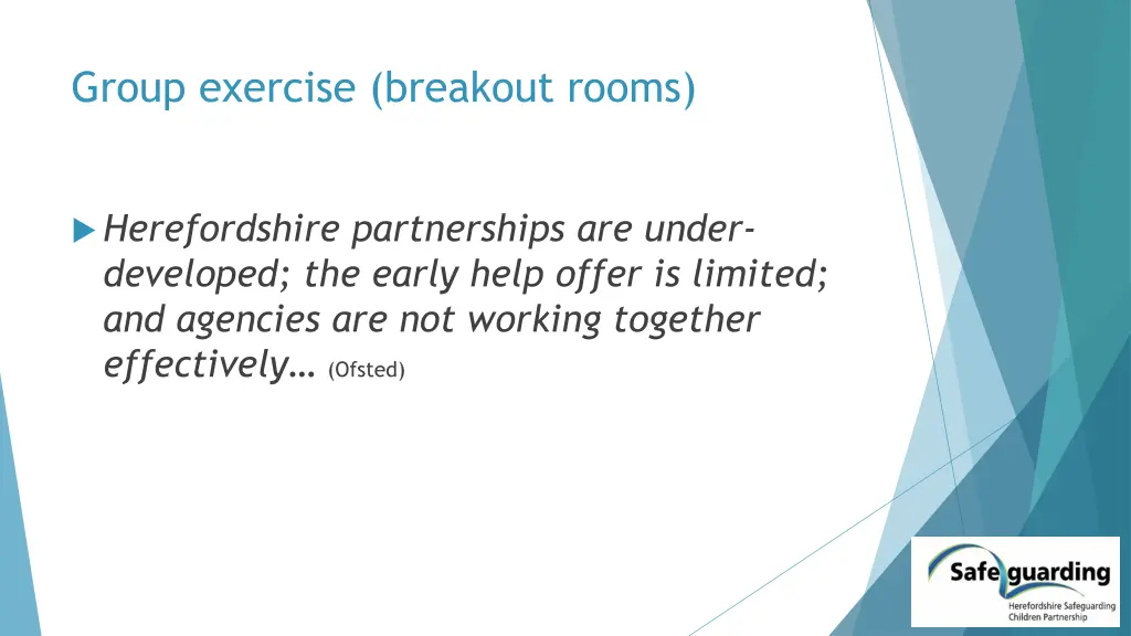 group exercise breakout rooms