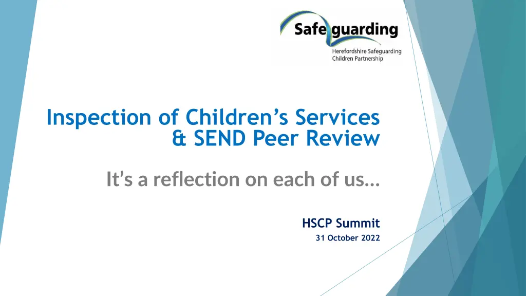 inspection of children s services send peer review