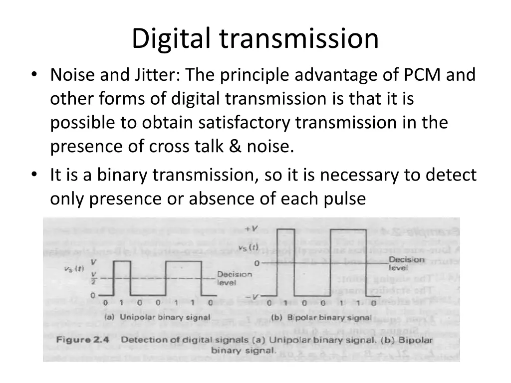 digital transmission noise and jitter