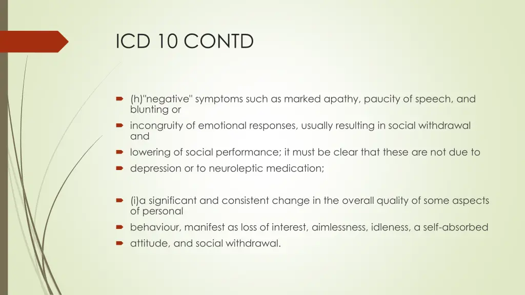 icd 10 contd