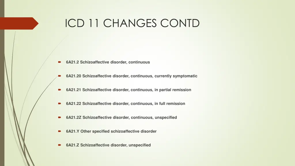 icd 11 changes contd 12