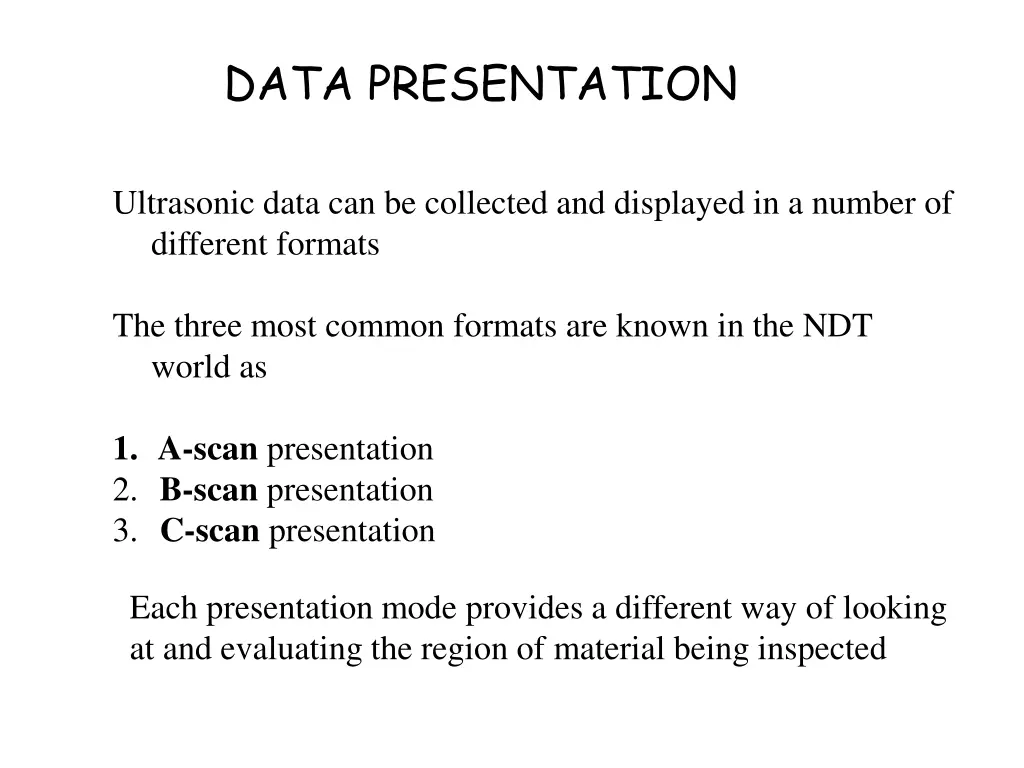 data presentation