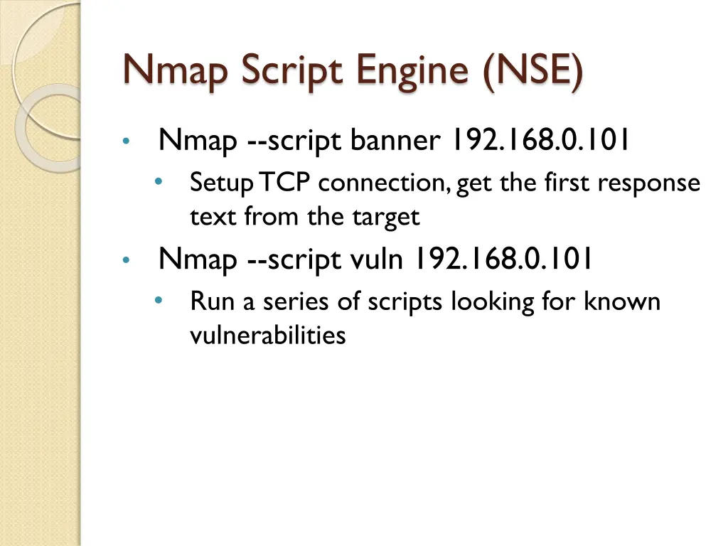 nmap script engine nse