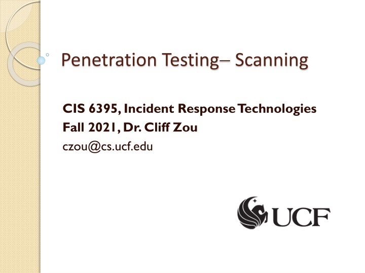 penetration testing scanning