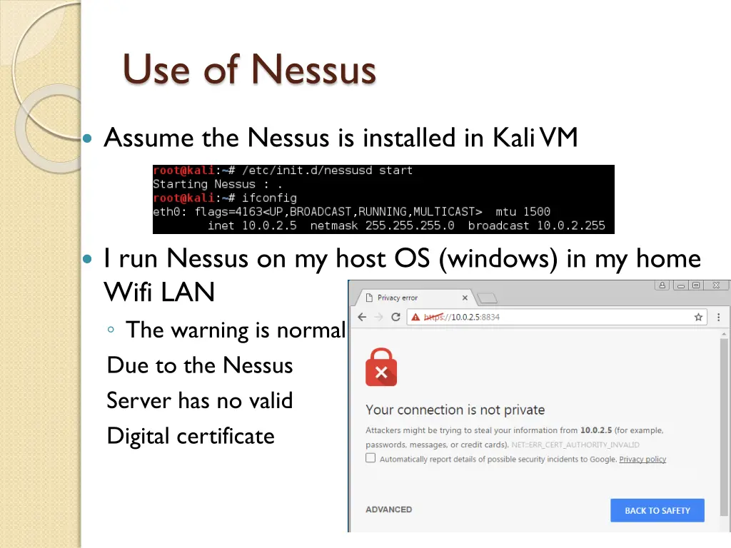 use of nessus 1