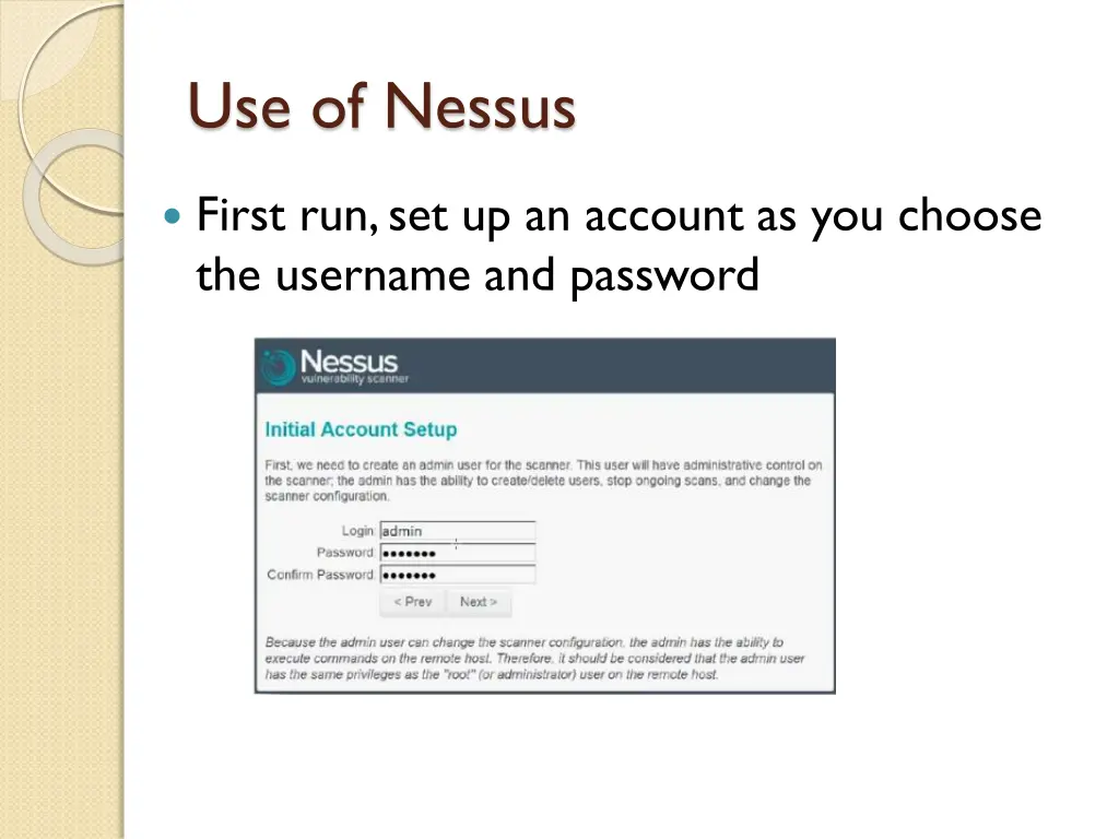 use of nessus 2