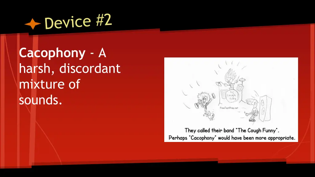 cacophony a harsh discordant mixture of sounds