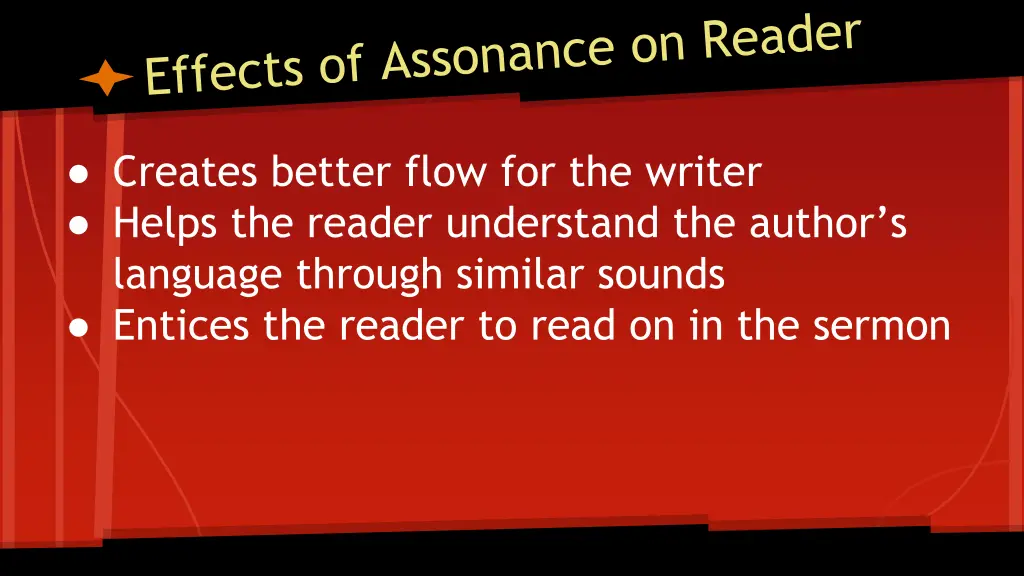 creates better flow for the writer helps