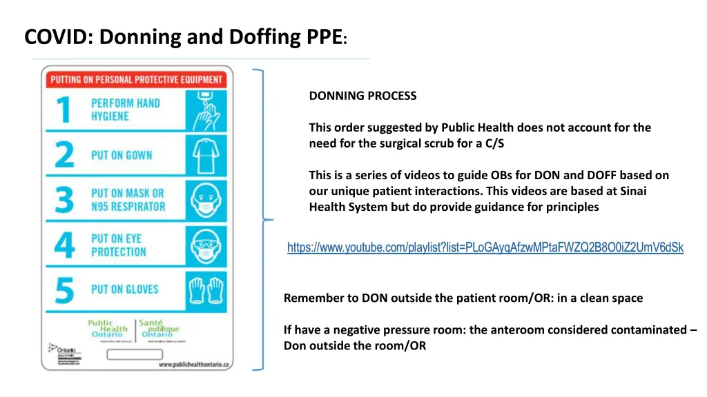 covid donning and doffing ppe