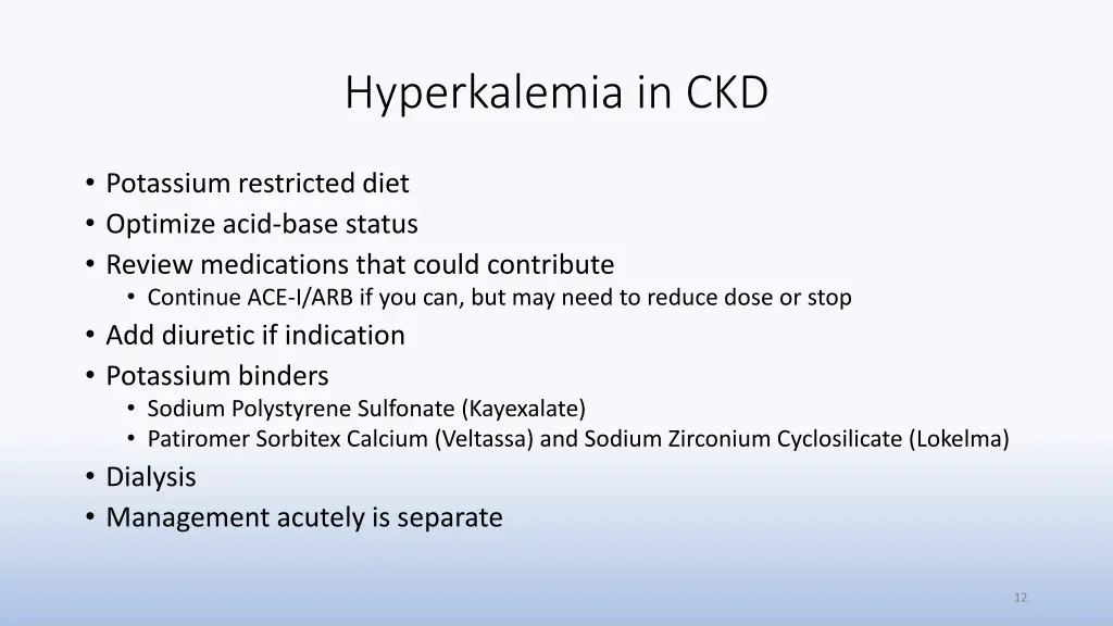 hyperkalemia in ckd