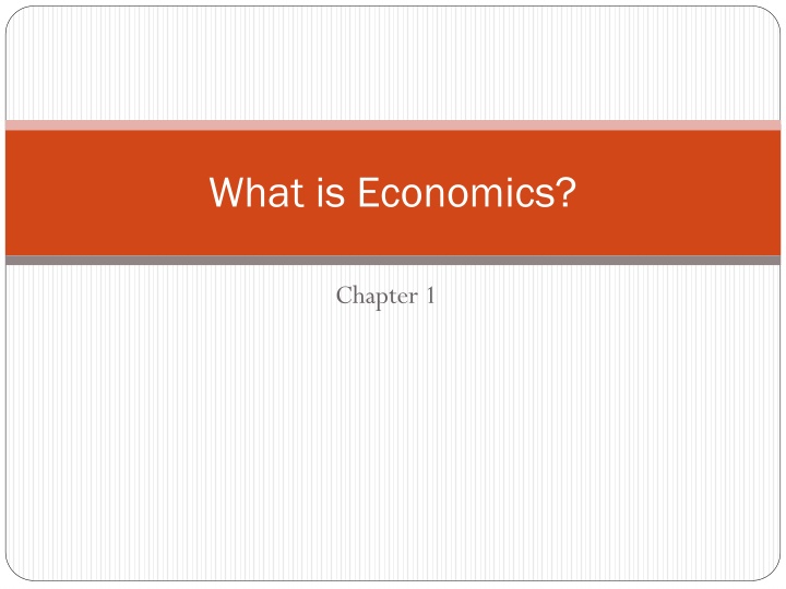 what is economics