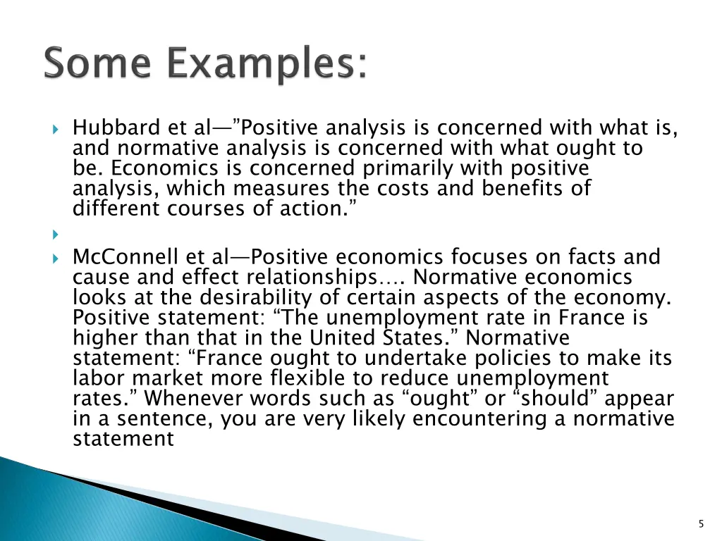 hubbard et al positive analysis is concerned with