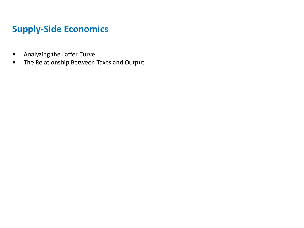 supply side economics 1