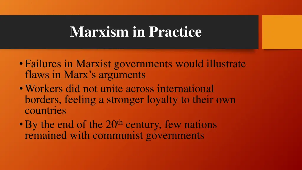 marxism in practice 1