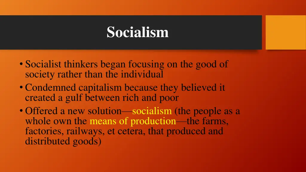 socialism