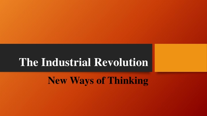 the industrial revolution