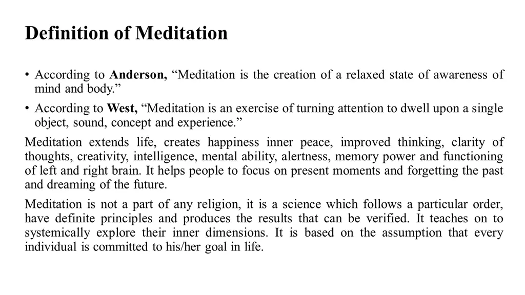 definition of meditation