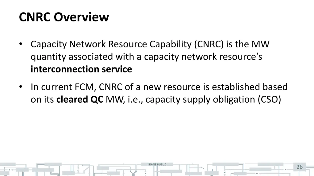 cnrc overview