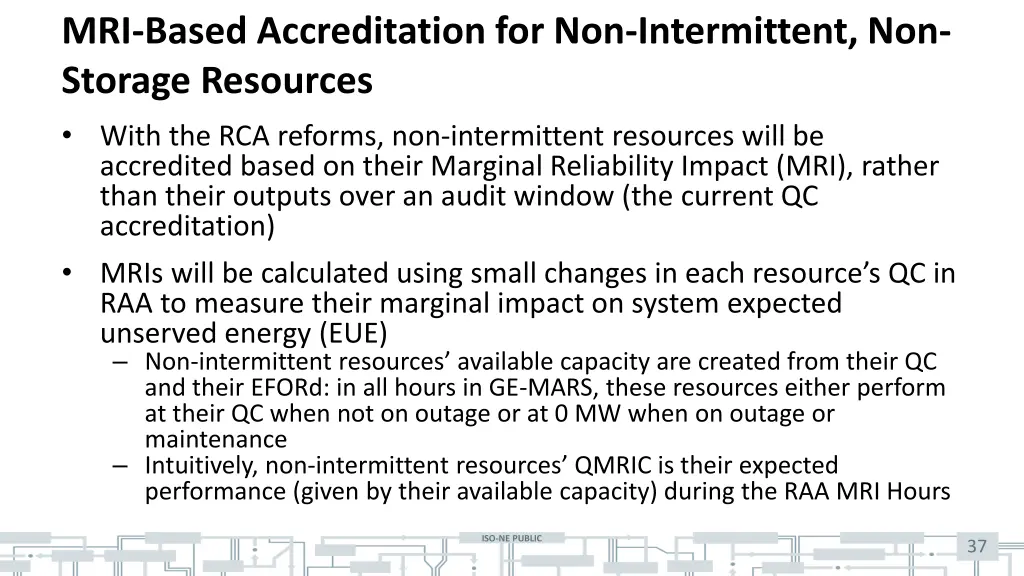 mri based accreditation for non intermittent