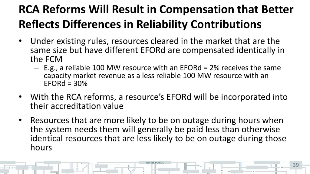 rca reforms will result in compensation that