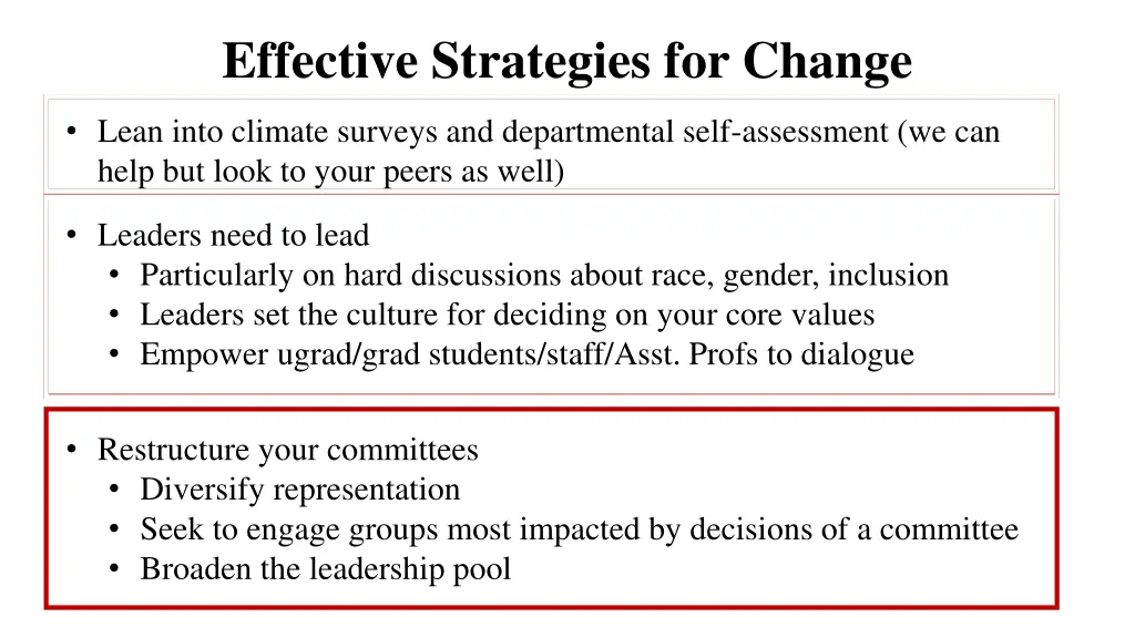 effective strategies for change 1