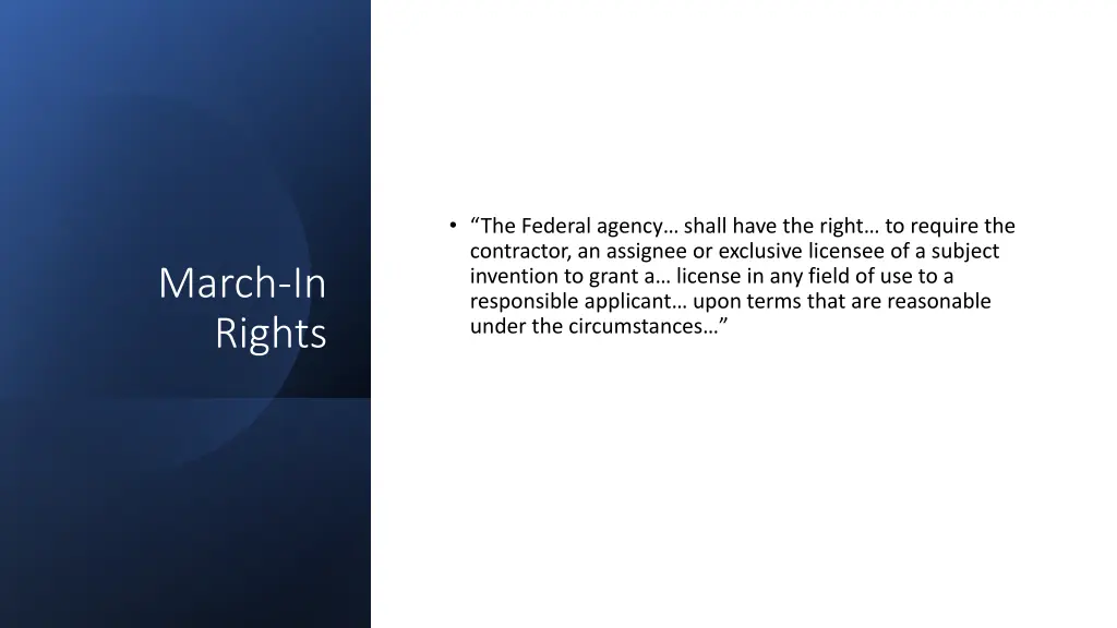 the federal agency shall have the right