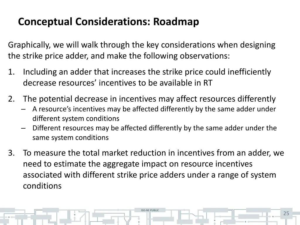 conceptual considerations roadmap