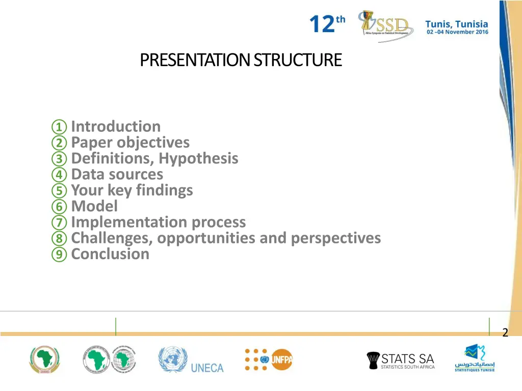 presentation structure