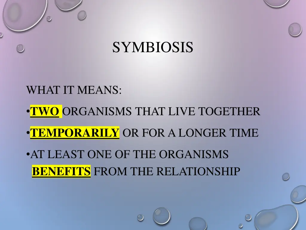 symbiosis 1