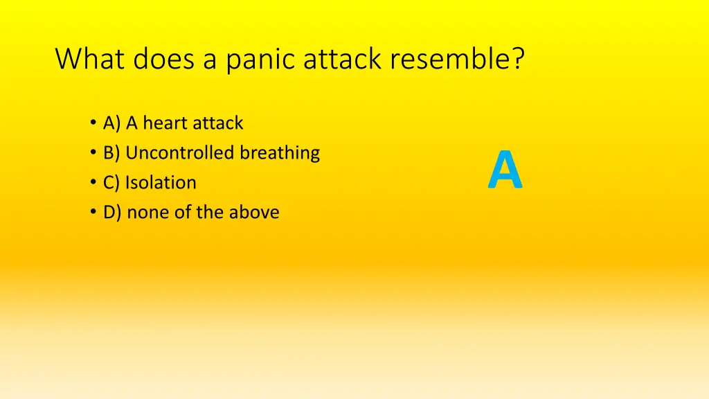 what does a panic attack resemble